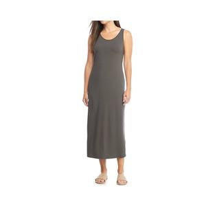 Eileen Fisher Viscose Jersey Scoop Neck Dress